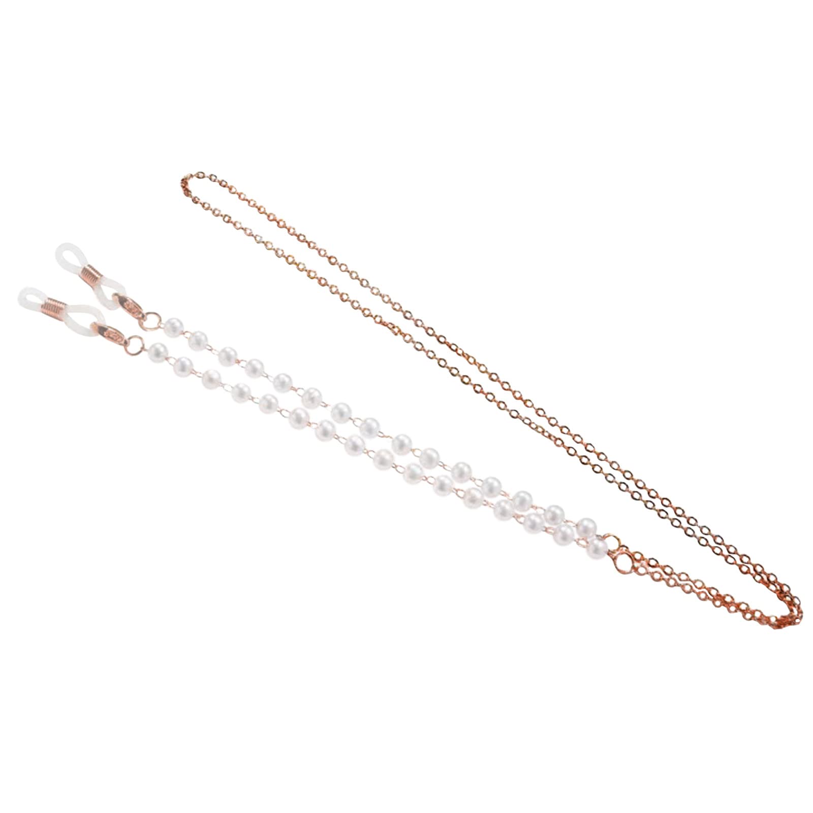 MJGkhiyJuego de cadenas para gafas de sol, máscara, cadenas para gafas, para mujer, pulseras con perlas