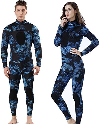 MYLEDI Neoprene 3mm Scuba Diving Suit One Piece Mens Spearfishing Full Body Spearfishing Wetsuit (MY044, M)