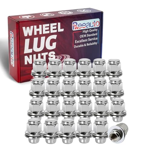 Image of 24pcs M12x1.25 Lug Nuts with Mag Flat Seat