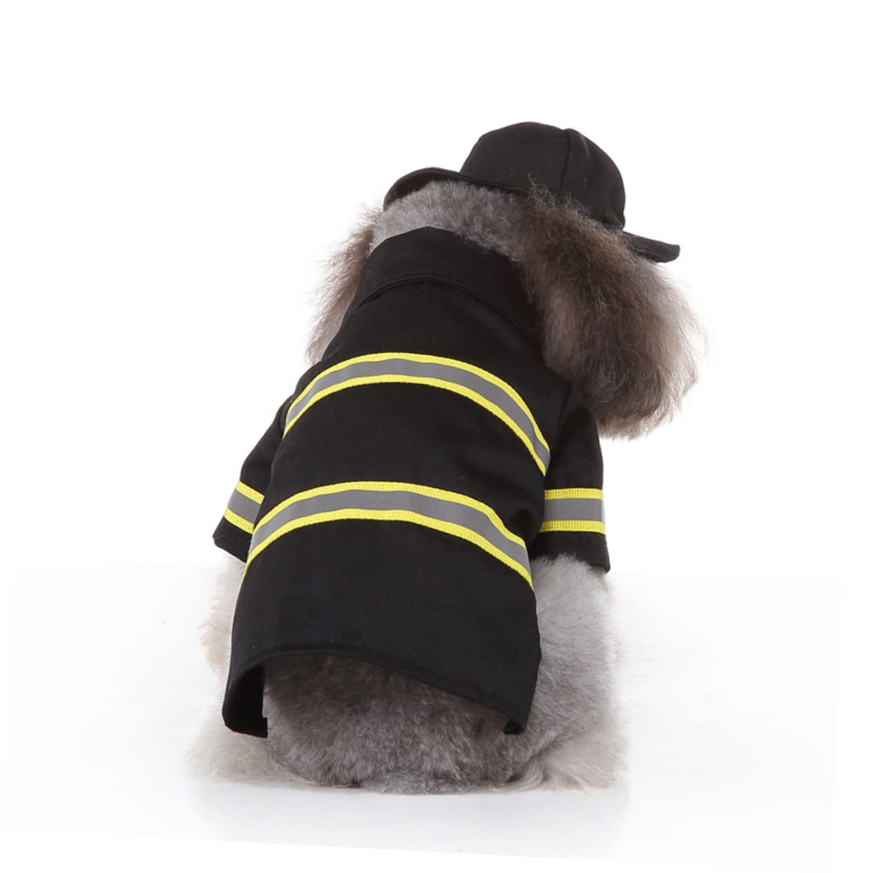 BESPORTBLE 3sets Costume Da Vigile Del Per Animali Domestici Abbigliamento Trasformato Per Cane e Gatto s Nero Per Feste e Eventi Speciali Materiale Confortevole e Superiore