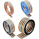 HUAZIZ 4 Rollen Flachbandkabel, Bunt 1,27 mm Abstand Kabel 10P/14P/16P/20P Flach Rainbow Flachbandkabel für 2,54-mm-Steckverbinder, IDC-Kabel Regenbogen (3 Meter)