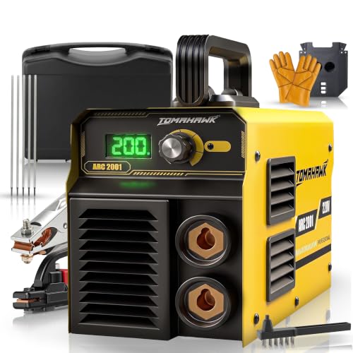 Image of Tomahawk ARC-2001 200A Inverter ARC Welding Machine | Portable 2.9kg | 60% Duty Cycle | 72V Open Circuit | Runs up to 4.0mm Rod | Single Phase 230V | IGBT Hot Start & Anti-Stick | Complete Kit