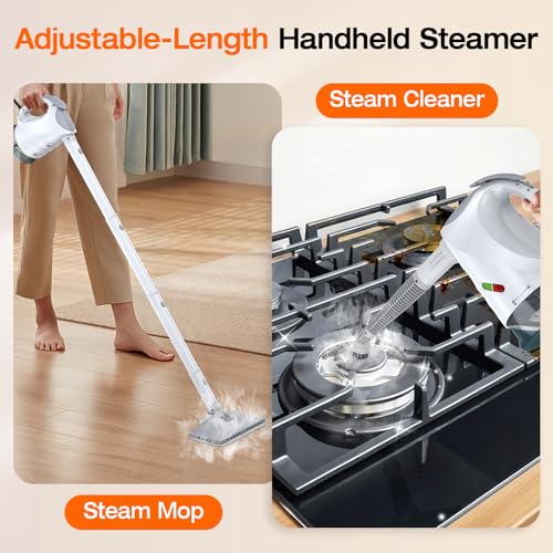 Image of Steam Cleaner for Home, 10-in-1 Steam Mop with Detachable Handheld Steamer