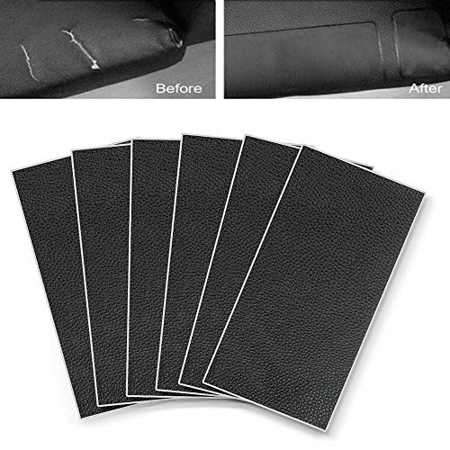 Acxico 6 Pieces Of Self-Adhesive Sheep Leather Repair Patch For Car Seat Cover Sofa Handbag #TOP7