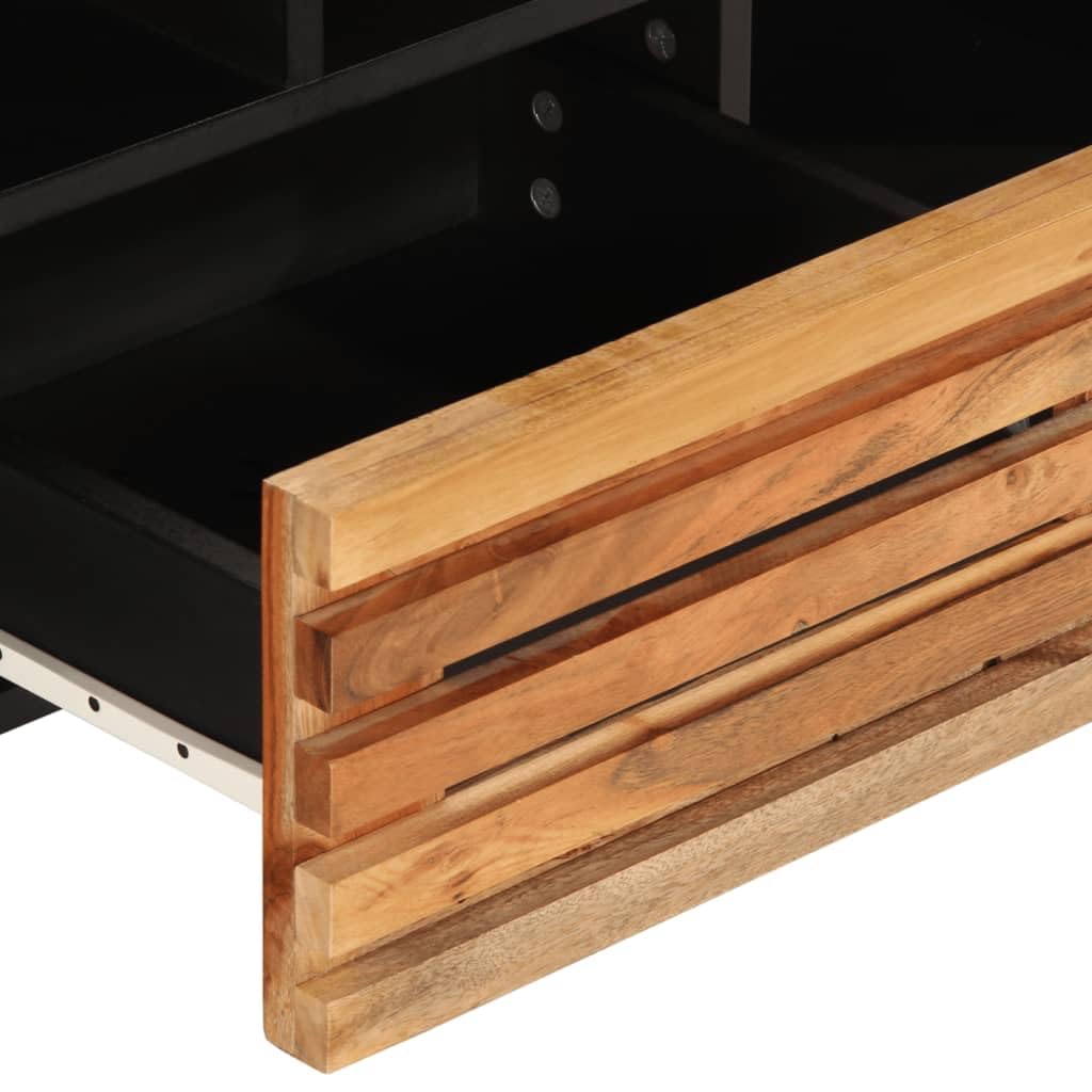 Szafka pod telewizor z litego drewna Acacia 100 x 34 x 46 cm Styl