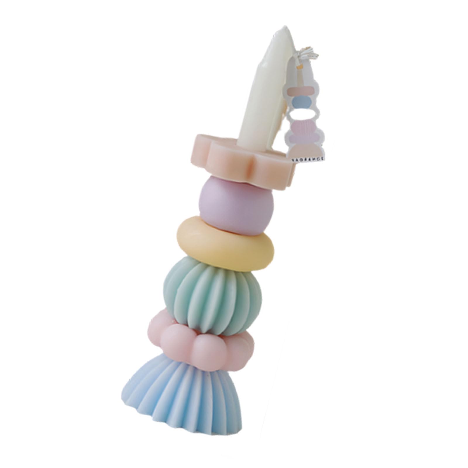 ZBIianxer Multicolored Stackable Aromatherapies Soybean Waxes Scented Home Offices Decors Present for Friend Family Tapered Fragrances