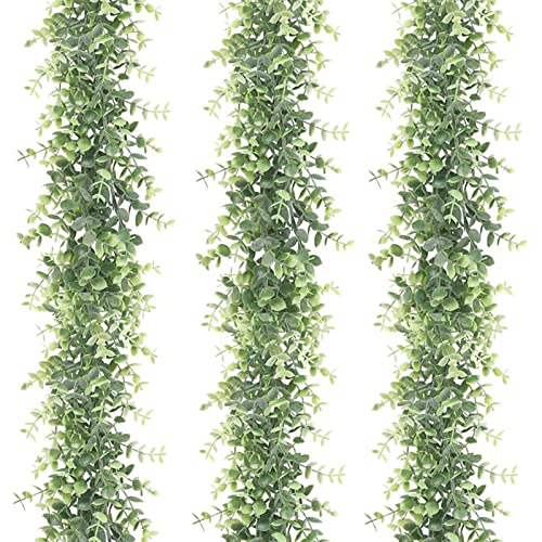 Guirlande d'eucalyptus artificielles lot de 3 pièces de 6 pieds
