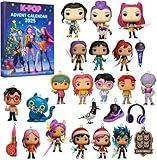 Genérico Huntrix Kpop Calendario de Adviento 2025, 24 Días Calendario Adviento Anime con Llavero Acrílicos, Advent Calendar & Halloween para Niños y Adultos, Regalo Original para Fans del Kpop