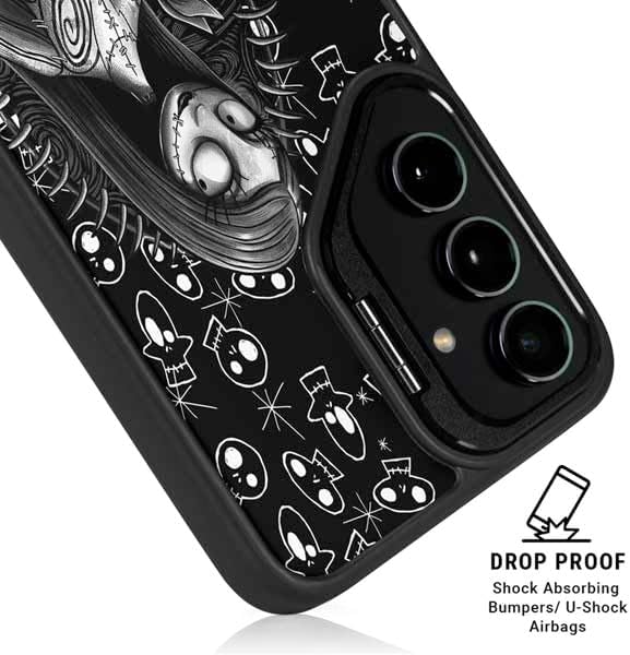 Skinit Kickstand Phone Case Compatible with Galaxy S24 - Officially Licensed Disney The Nightmare Before Christmas Sally Art Design
