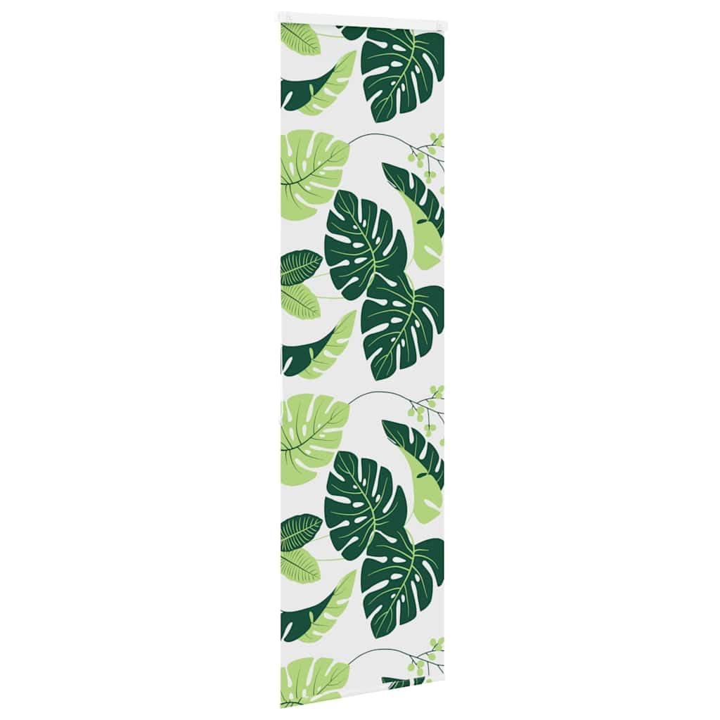 Roleta prysznicowa z kasetą 60 x 240 cm, PEVA wodoodporna, wzór zielonych liści, do łazienki, ochrona przed wzrokiem, łatwy montaż