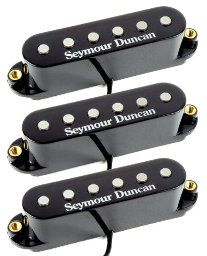 Seymour Duncan STK-S4s Classic Stack Plus Strat Bridge 3 Pickup Neck/Mid/Bridge Set, Black