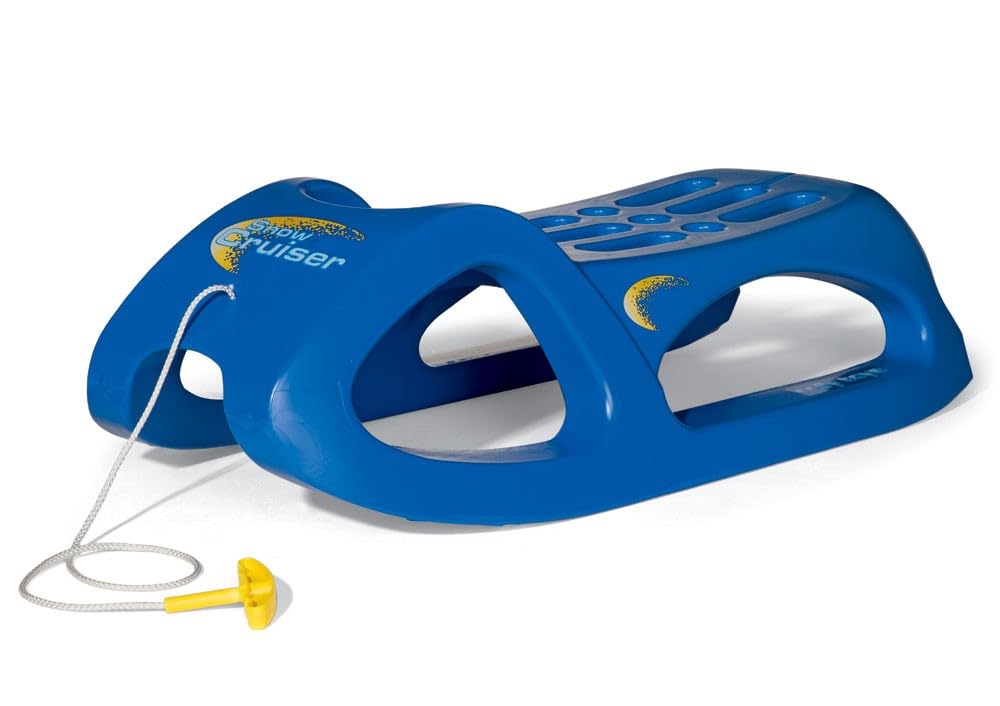 Rolly Toys 200290 - slitta per bambini rollySnow Cruiser (da 3 anni, cingoli in acciaio, slitta in plastica) blu