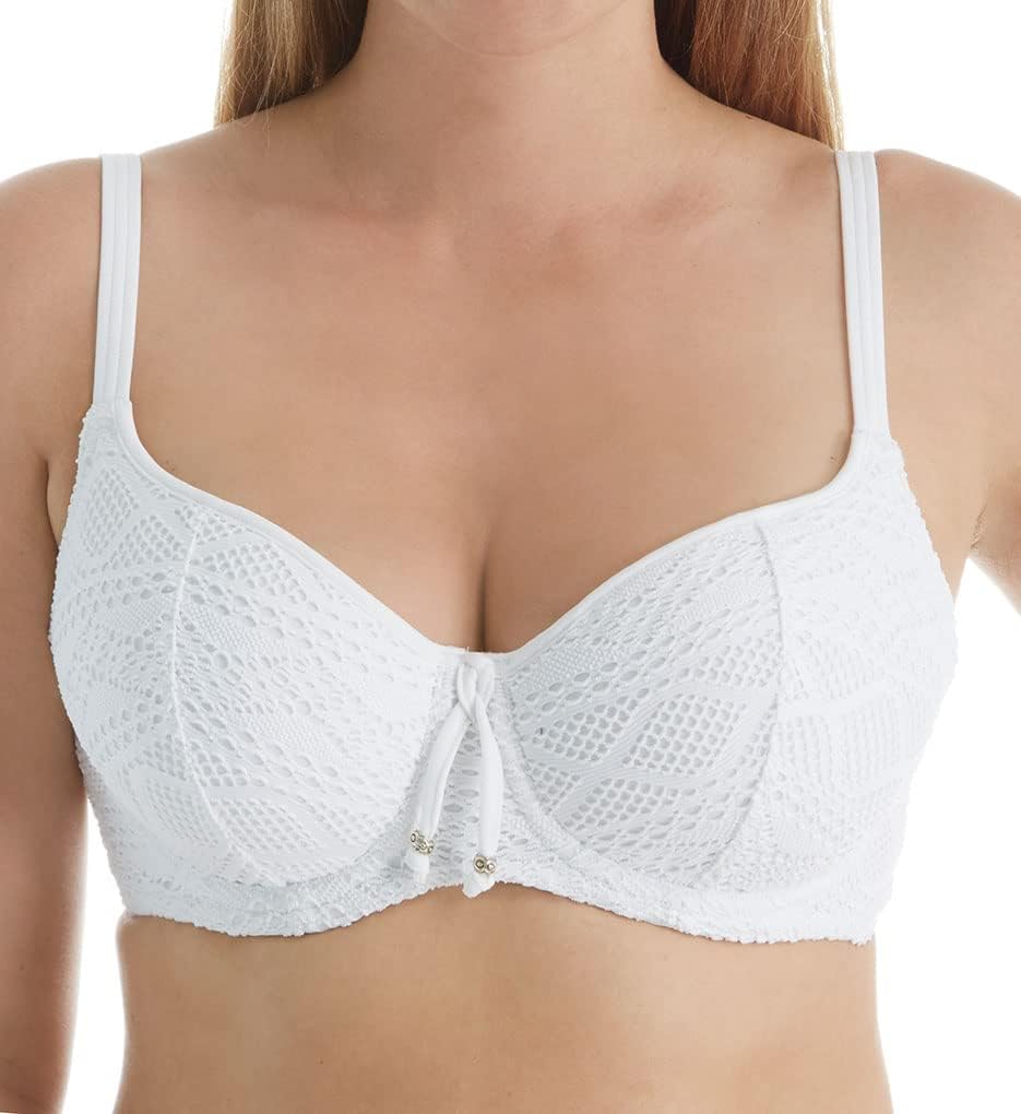 Freya Womens Sundance Crochet Sweetheart Padded Underwire Bikini Top (3970)