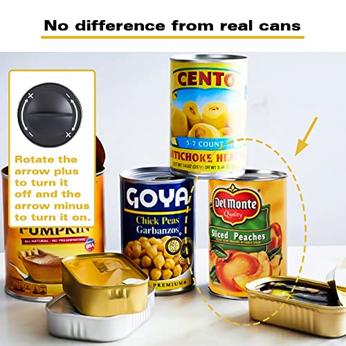 Mealivos Fake Peach Can Safes Diversion Secret Stash Safes (Yellow） #TOP4