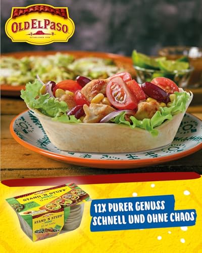 Old El Paso Mini Stand’n Stuff Soft Tortilla - Mexikanische Tortillas aus Weizen in Schalenform - 1 x 145 g