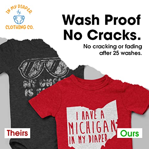 In My Diaper I Have A CardInal - Kentucky Rival Sports Fans Baby One Piece4