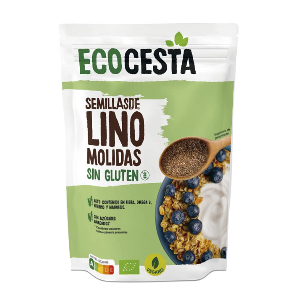 Ecocesta Mejor Cada Día Semillas Molidas Essential, Lino Marrón Molido, 200g (Bio)