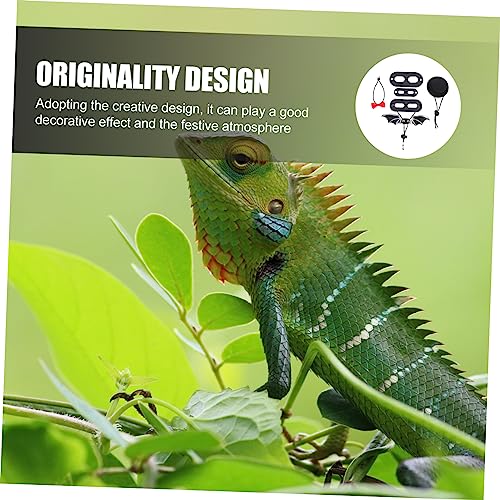 Milisten 2 Conjuntos De Chapéu De Lagarto Gravata Borboleta Kit De Chapéu Cosplay Roupas Coleira De