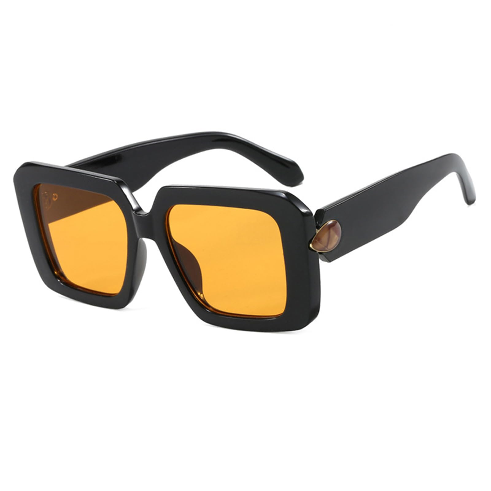 Grandes lunettes de soleil rétro Fankexi aux finitions soignées C6