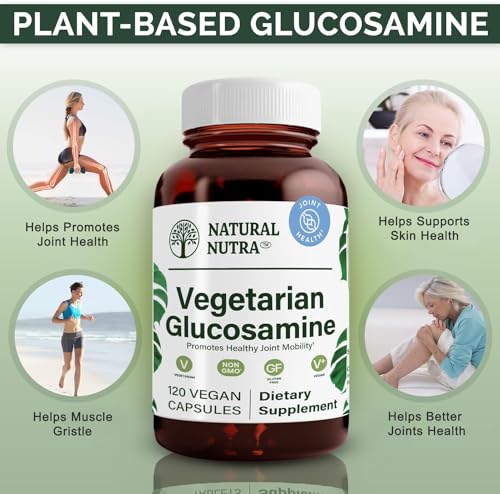 Natural Nutra 186012000 Vegan And Vegetarian Glucosamine Hydrochloride For Men And Women, Kosher, Shellfish Free, Plant Based, Joint Support Supplement thumb #2