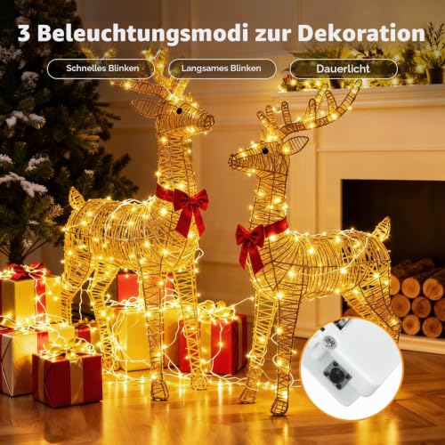 litogo 8 Stück Lichterkette Innen Batterie, 2M 20 LED Mini Lichterkette – Ansicht 2