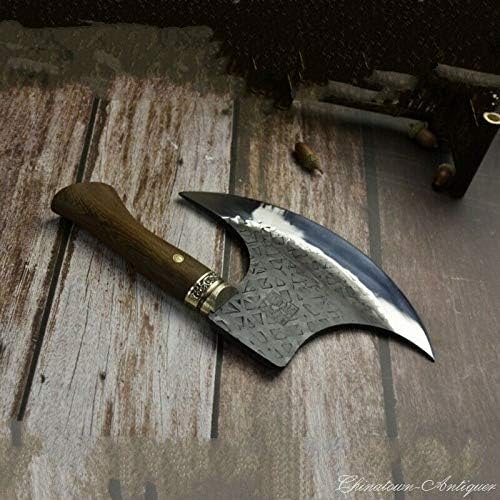Chef Chop Bone Knife Dragon Head Axe Hatchet Hand-adz High Manganese Steel #5271