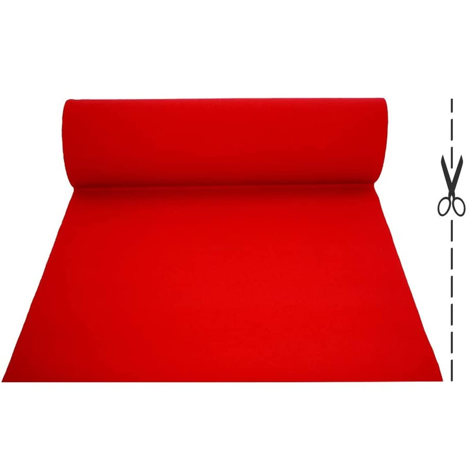 10M 20M 30M Gangläufer-Teppich für Hochzeit, Event-Zeremonie, Gehweg-Teppich, verschleißfester 2-mm-Polyester, roter Läufer, Runway-Teppich, Dekoration, Hochzeit, Kirchenparty, zuschneidbar ( Size : 1