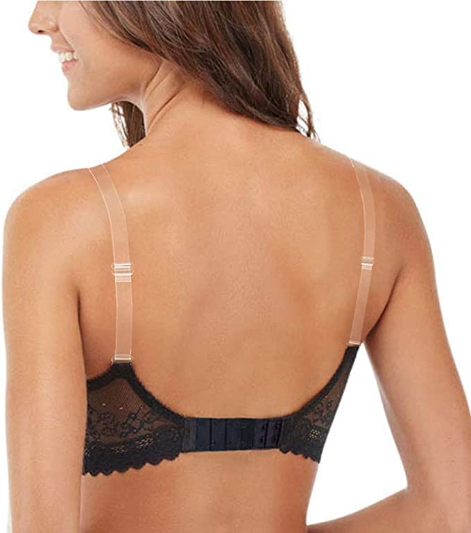 Clear Bra Strap Non-Slip Adjustable Bra Strap Soft Transparent Shoulder Strap for women. (1 PAIR)