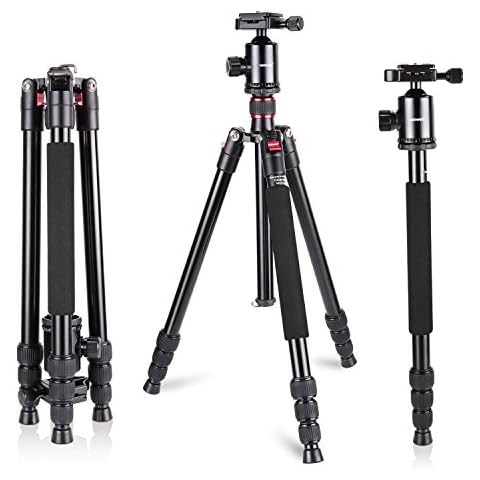 Neewer Aluminium Legierung 162 Zentimeter Kamera Reisestativ Einbeinstativ Cover