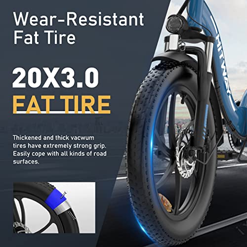 Alu Klapprad HITWAY E Bike Elektrofahrrad 20″ Fat Tire E-Fahrrad