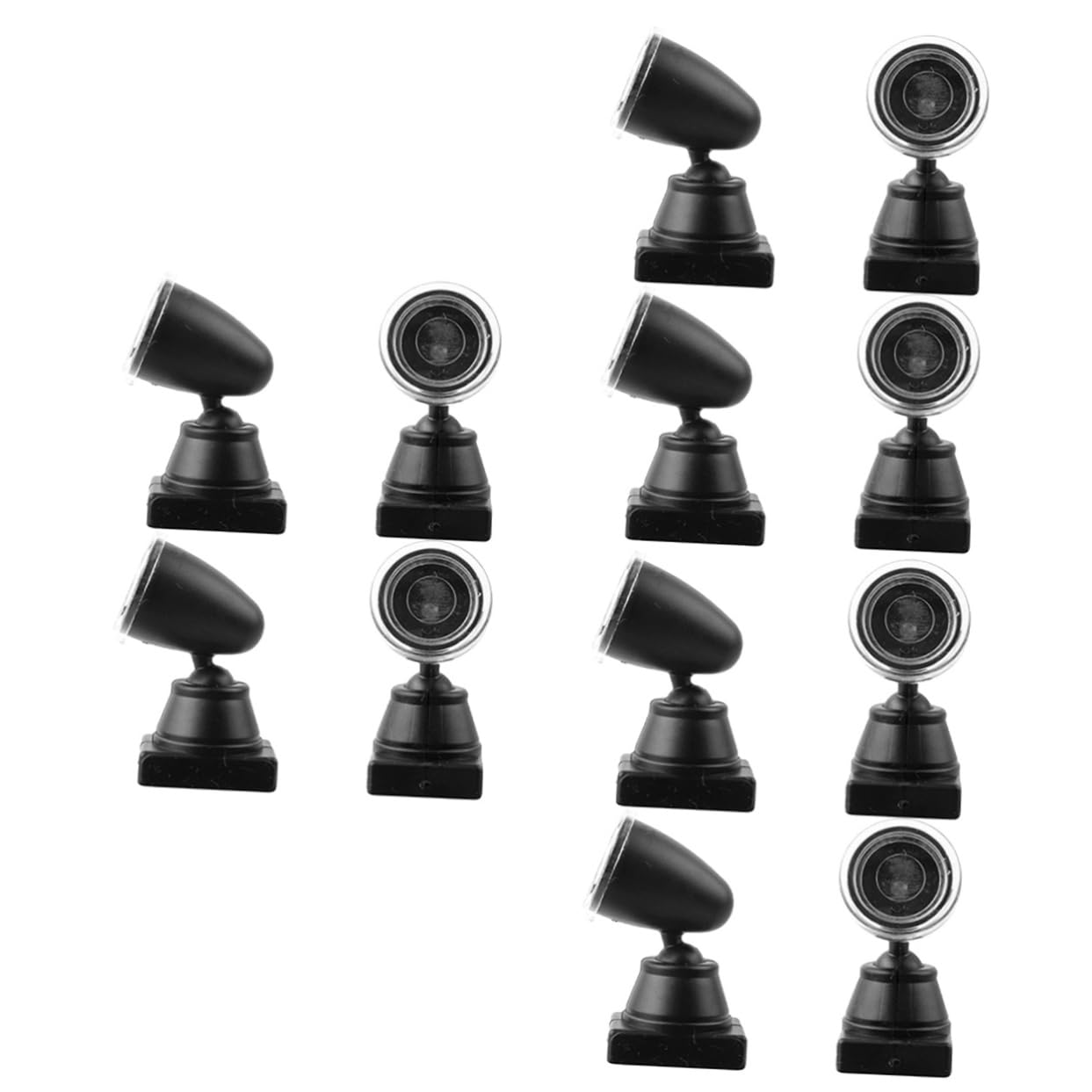 Gogogmee 3sets Railroad Signal Light Table Decor Miniature Spotlight Safe Material Easy to Carry 4pcs*3