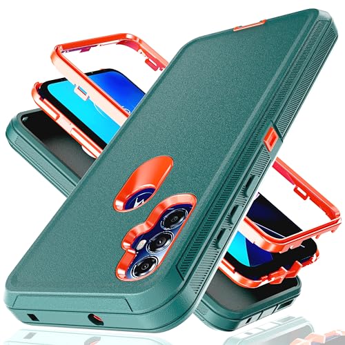 Coque Moto G Power 2022 robuste antichoc bleue et orange