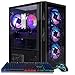 STGAubron Gaming PC Computer Desktop,AMD Ryzen 5 5500 up to 4.2GHz, Radeon RX 580 8G, 16G DDR4, 512G SSD, WiFi 6 5G & BT 5.2, RGB Fan x4, Windows 11 Home