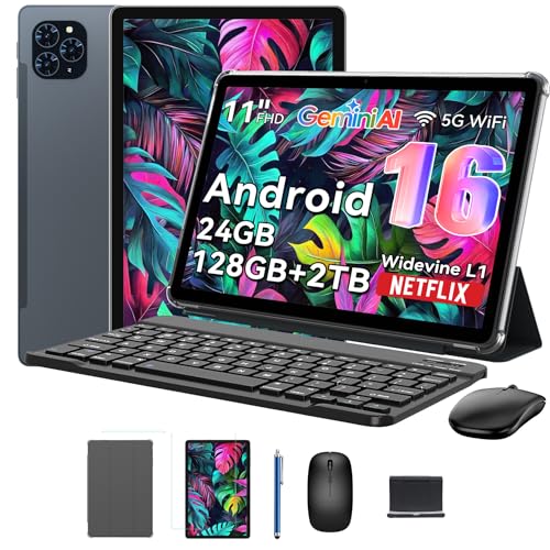 TABWEE T90 Android 16 Tablet - 11 Inch FHD Display, 24GB RAM...