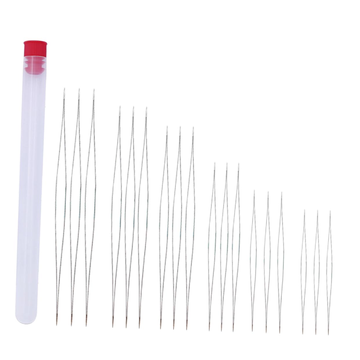 VILLCASE Quality Metal Beading Needles 18pcs Threaders Set Perfect for Beaded Bracelets Jewelry Making Crafts