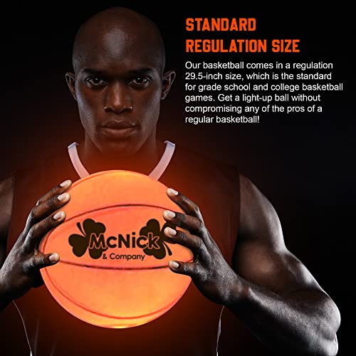 Glow in The Dark Basketball Net Hoop LED Lighted Smart Basketball