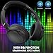 INFURTURE H1 Plus Active Noise Cancelling Headphones with EQ Mode, Bluetooth5.4 & 3.5mm Jack,Wireless Over Ear Bluetooth Headphones, Deep Bass Headset, Low Latency, Memory Foam Ear Cups,90H Playtime