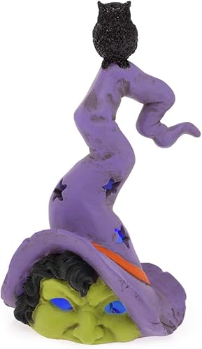 Miniatura 4 de Boston International Figuras decorativas de mesa, juego de 3, sombreros de Halloween con luces LED