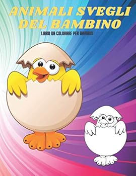 Paperback ANIMALI SVEGLI DEL BAMBINO - Libro Da Colorare Per Bambini [Italian] Book