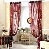 Installation: verschiedene standard vorhang stangen in stange taschen. Einfach zu installieren und rutsche. Hängen diese tüll überhang vorhänge im schlafzimmer oder wohnzimmer zu verschönern und erleichtern die zimmer.