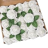 Nota: Estas rosas están hechas a mano, por favor, entiende que el tamaño puede variar ligeramente y puede haber una ligera diferencia de color entre diferentes lotes de tinte. algunas hojas verdes vienen por separado con estas rosas como gratis.