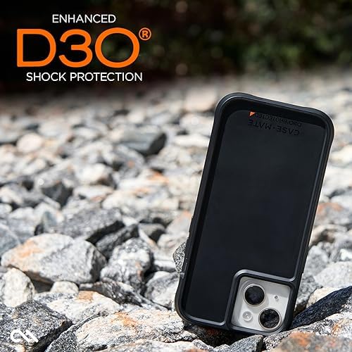 Coque Case-Mate iPhone 15 noire en polymère absorbant premium et D3O - 6