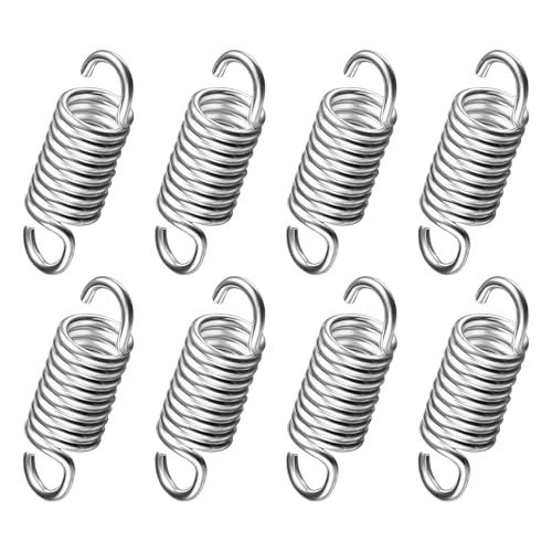 Zookpr 8 Pack 2 Inch Recliner Spring, Tension Springs for Recliner Sofa Bed Chair, Replacement Furniture Spring (10 Turn)