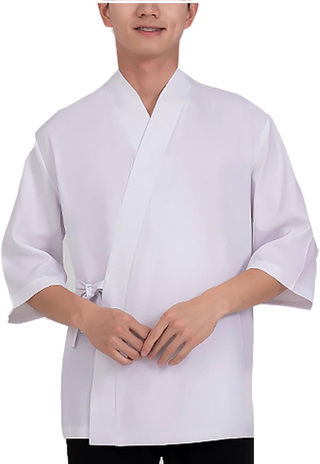 正絹女物長襦袢反物 紋楊柳ちりめん 薄ピンク暈し染 古典地模様入り