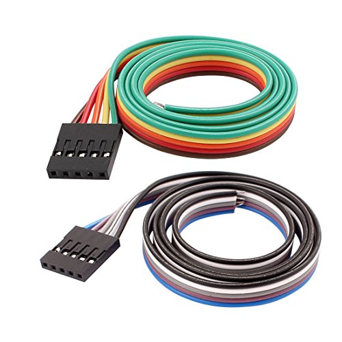 Aexit 10 piezas cables jumper hembra 5P 50cm miniatura 1