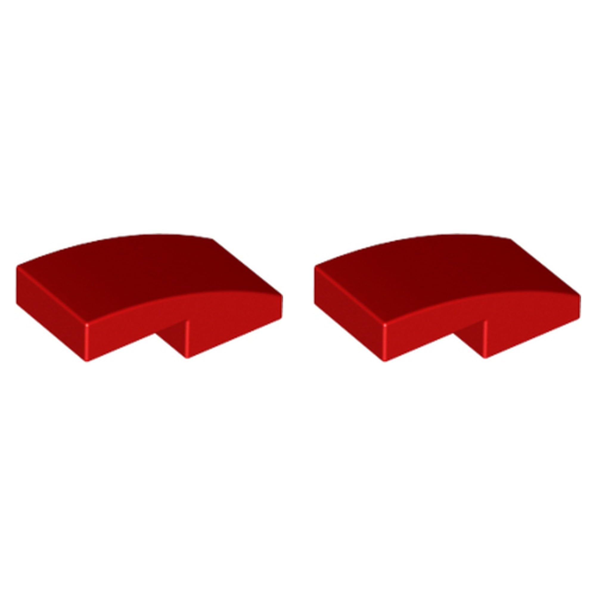 LEGO Slope, Curved 2 x 1 x 2/3, Part 11477 (Red, 10, Bricks) — image 1