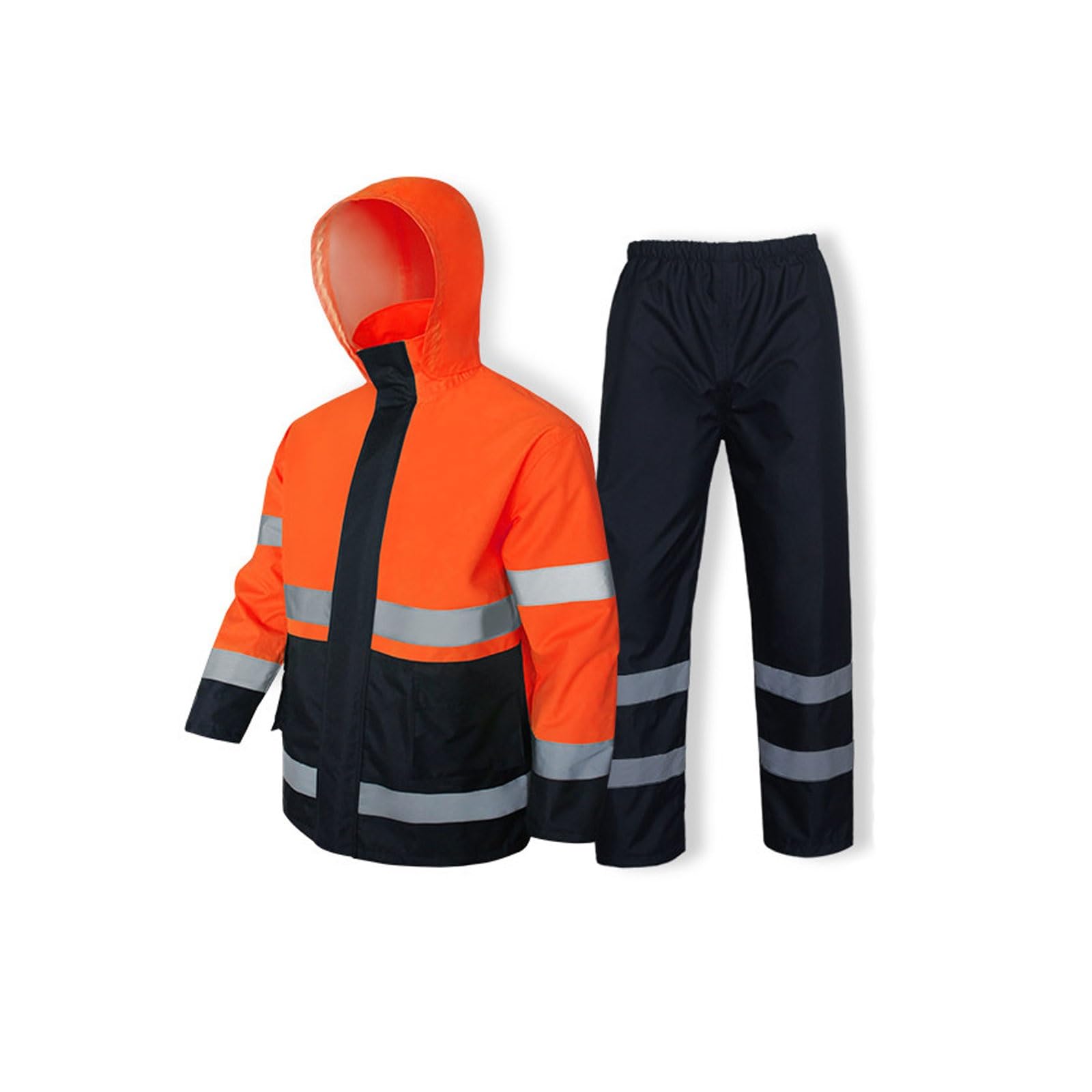 Chaleco reflectante de alta visibilidad, Traje con capucha reflectante de alta visibilidad talla asiática M-3XL multicolor for hombres y mujeres