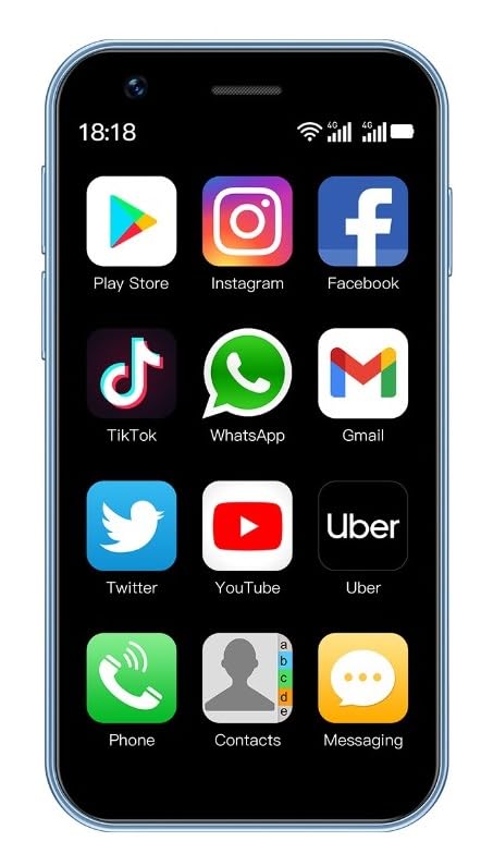Image of Snexian All-New Bold T150 Mini Smartphone 3 Inch IPS Display Screen Small Mobile Phone (Light Blue,16GB) (2GB Ram)
