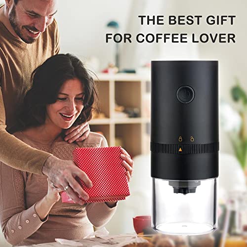 Tragbare elektrische Kaffeemühle mit 4 Tassen/28 ml, automatische konische Gratte, Kaffeemühle mit mehreren… – Bild 5