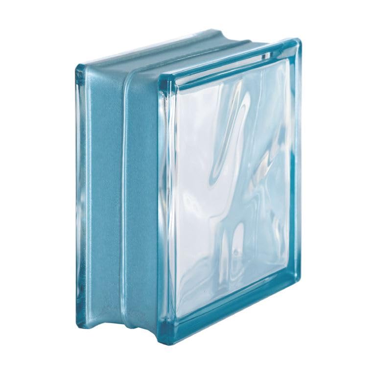 Vetromattone Linea Metal Glass | Dimensione: cm 19x19x8 | Unità di vendita: una scatola da 6 pezzi (Indaco)
